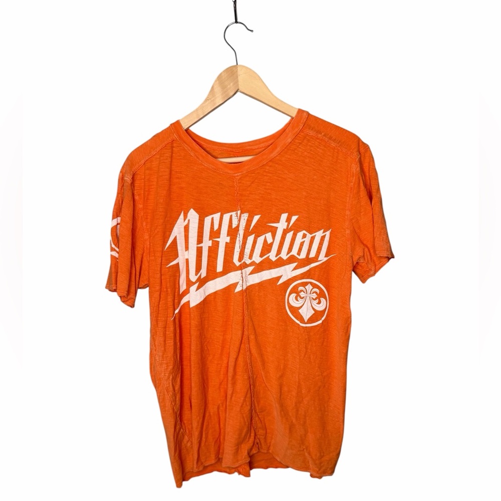 Affliction Graphic T - Tangerine Orange